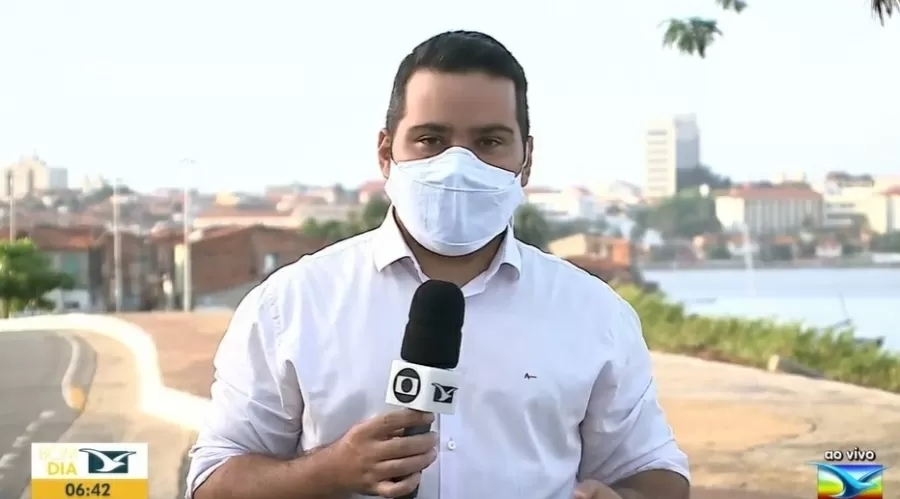 Olavo Sampaio, repórter de uma afiliada da Globo, foi furtado na rua (Foto: Reprodução)