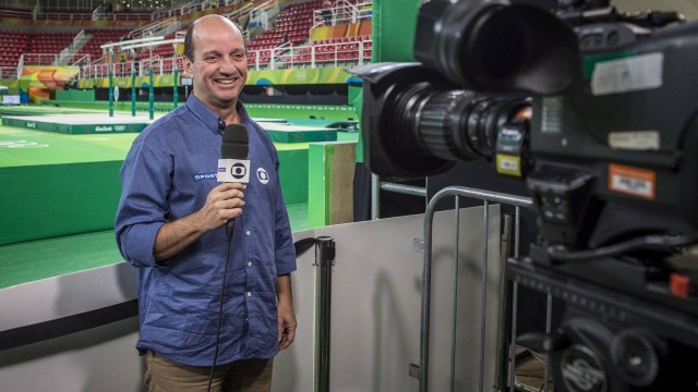 Marcos Uchôa, da Globo nos jogos Olímpicos Rio 2016