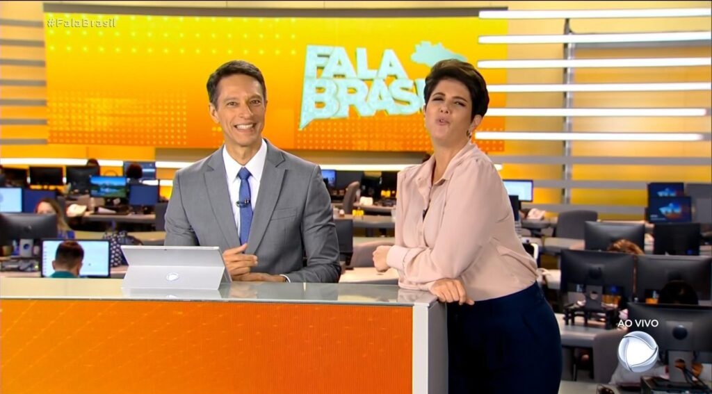 Sergio Aguar está incomodando seus colegas de trabalho do 'Fala Brasil' (Foto: Reprodução)