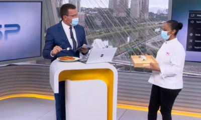 O apresentador Rodrigo Bocardi foi interrompido ao vivo durante o Bom Dia São Paulo para receber um delivery de... Ana Maria Braga. Confira.