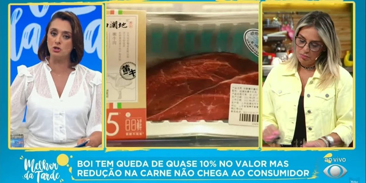Catia Fonseca falou sobre o preço da carne (Foto: Reprodução)