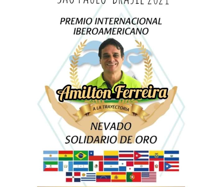 Amilton Ferreira foi o grande vencedor do Prêmio Internacional Nevado de Ouro Solidário Brasil 2021. Confira todos os detalhes no OCanal.