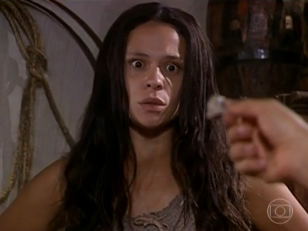 Lindinha (Vanessa Gerbelli) em cena na novela O Cravo e a Rosa, da TV Globo (Créditos: Reprodução)