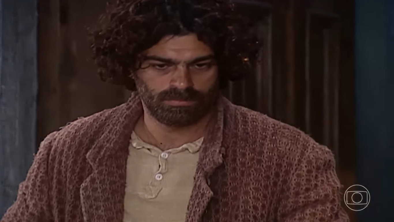 Petruchio (Eduardo Moscovis) será ludubriado por Lindinha (Vanessa Gerbelli) na novela O Cravo e a Rosa (Créditos: Reprodução/TV Globo)