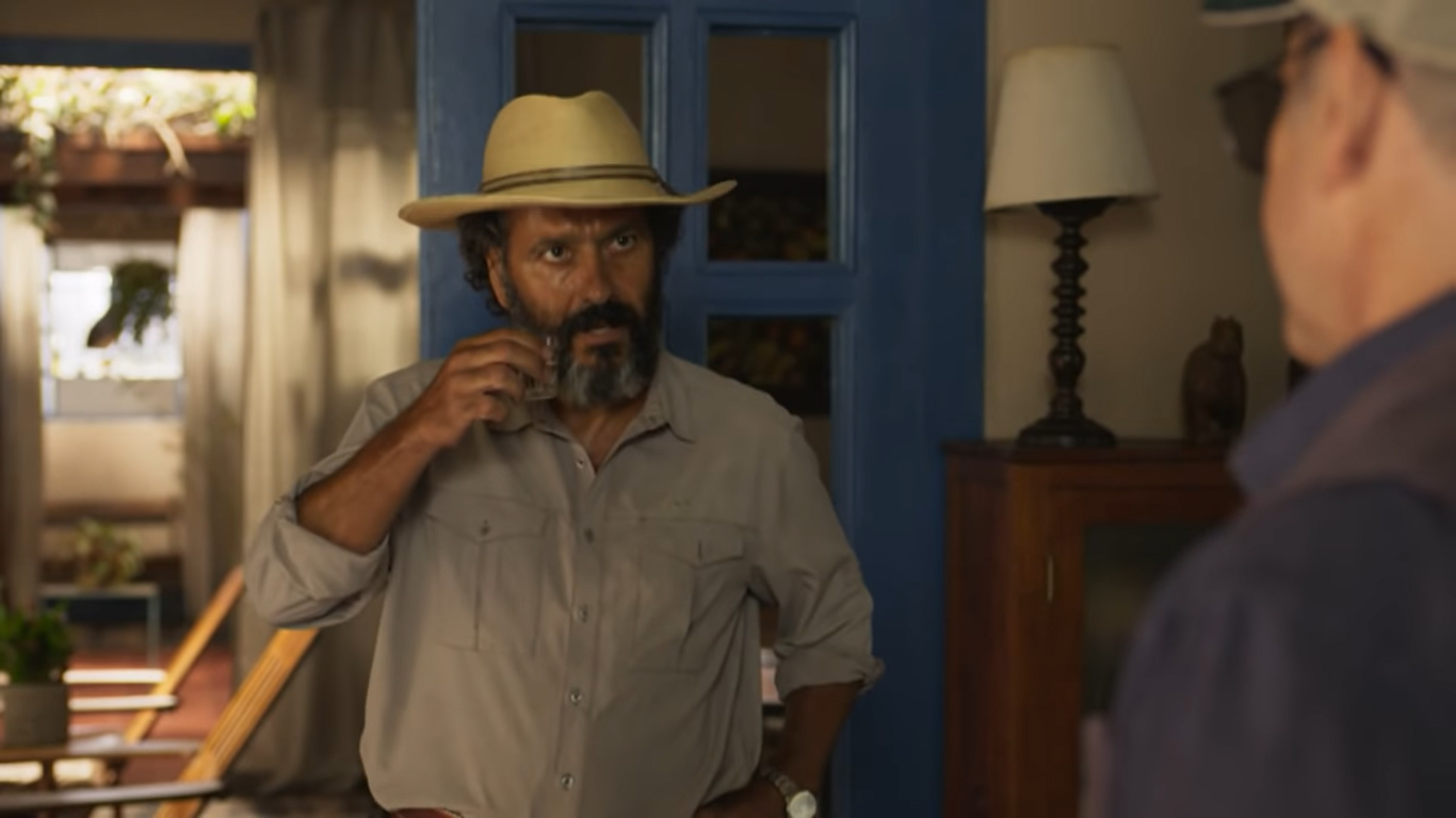 José Leôncio (Marcos Palmeira) em cena na novela Pantanal (Créditos: Reprodução/TV Globo)