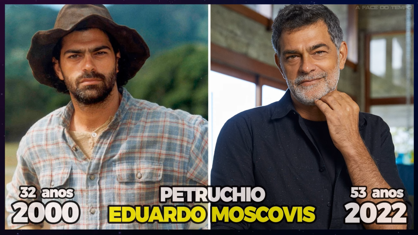 Eduardo Moscovis é Petruchio, o protagonista da novela O Cravo e a Rosa (Créditos: Reprodução/TV Globo)