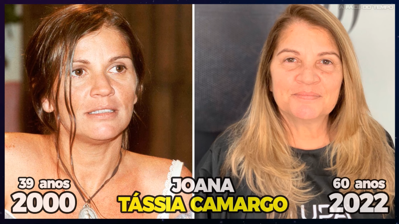 A Joana foi vivida pela atriz Tássia Camargo (Créditos: Youtube/Canal A Face do Tempo)