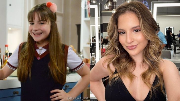 Antes e depois de Sophia Valverde (Foto: Reprodução)